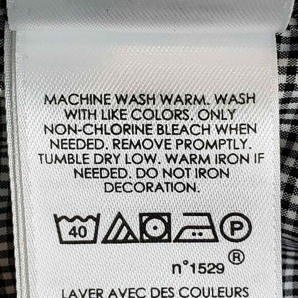 Polo Ralph Lauren Oxford Shirt Mens Size L Black Gingham Plaid LS Button Down - Picture 10 of 11